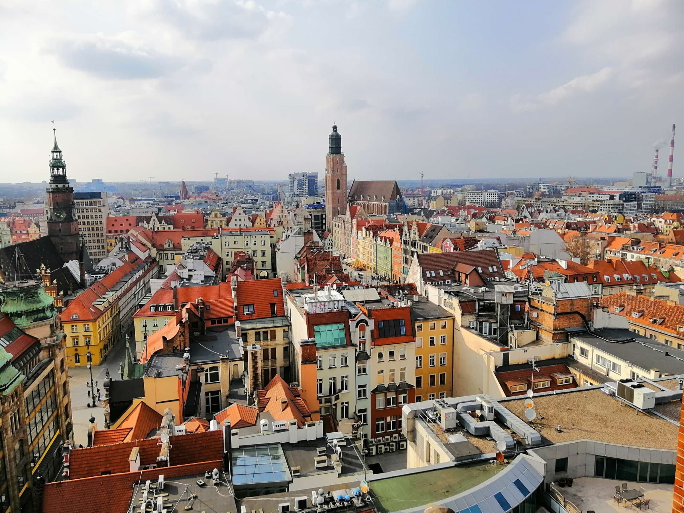 Vue de la ville de Wrocław, en Pologne